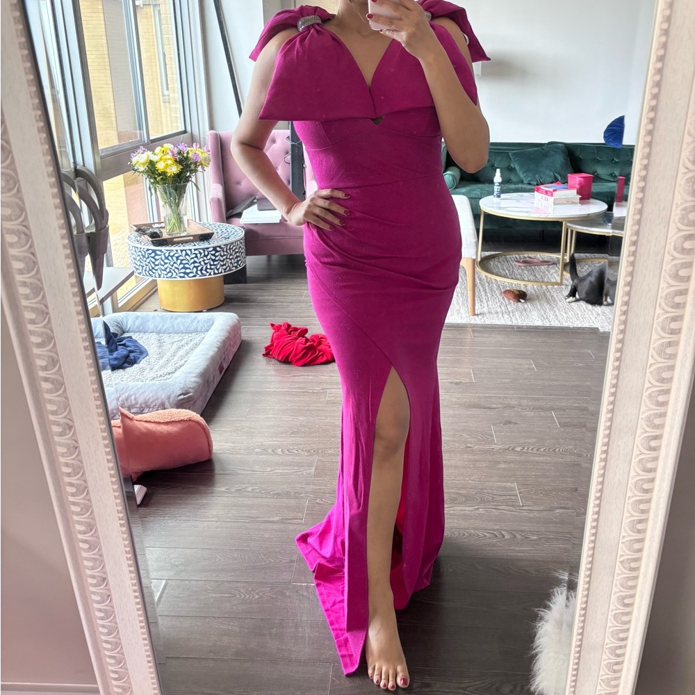 Elegant Pink Evening Gown